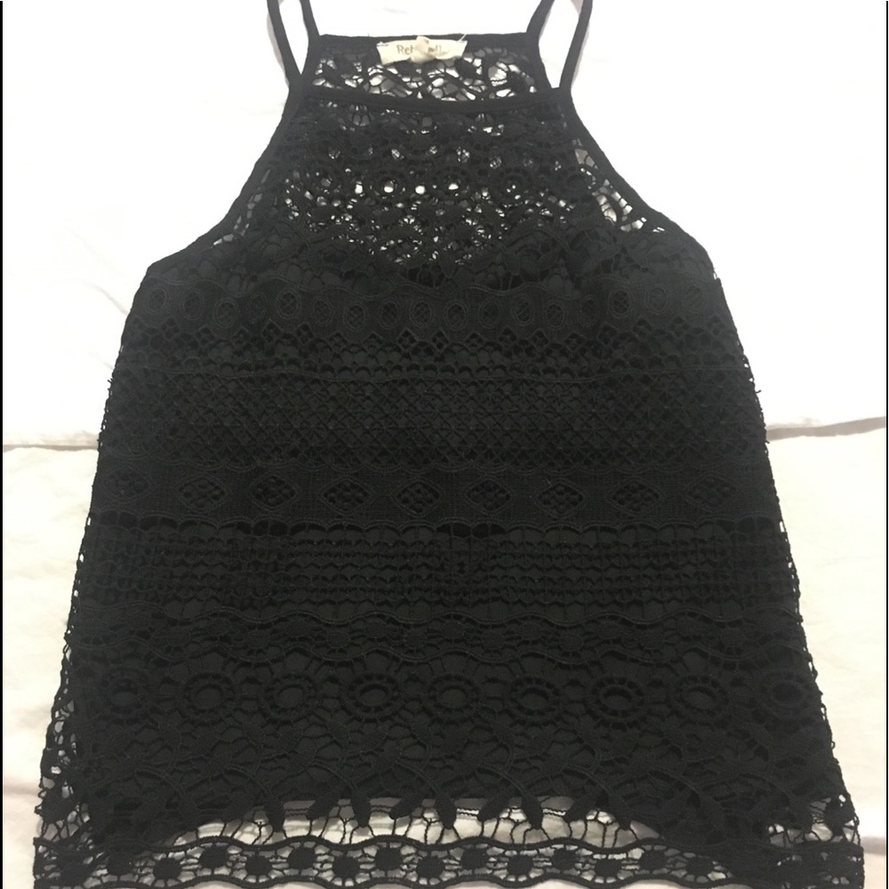 Black laced cami